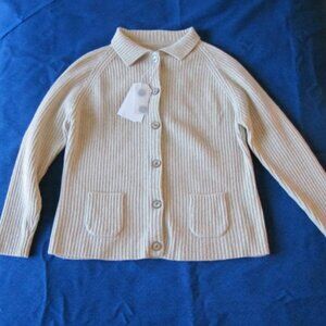 TOAST UK with tags Lola Cardigan UK14 US10 Oatmeal Melange collared sweater